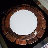 Wooden 70s sun mirror 52cm