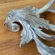CANDLE HOLDER 3 Lights METAL Patinated Chrome