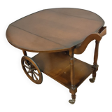 Desserte en bois sur roues