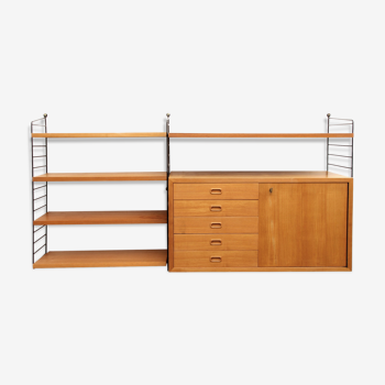 Wall unit Nisse Strinning in ash 1960