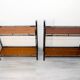 Modular shelves on wall or stand, published by Multimueble 1960