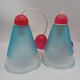 2 50/60' sorbet style pendant lights