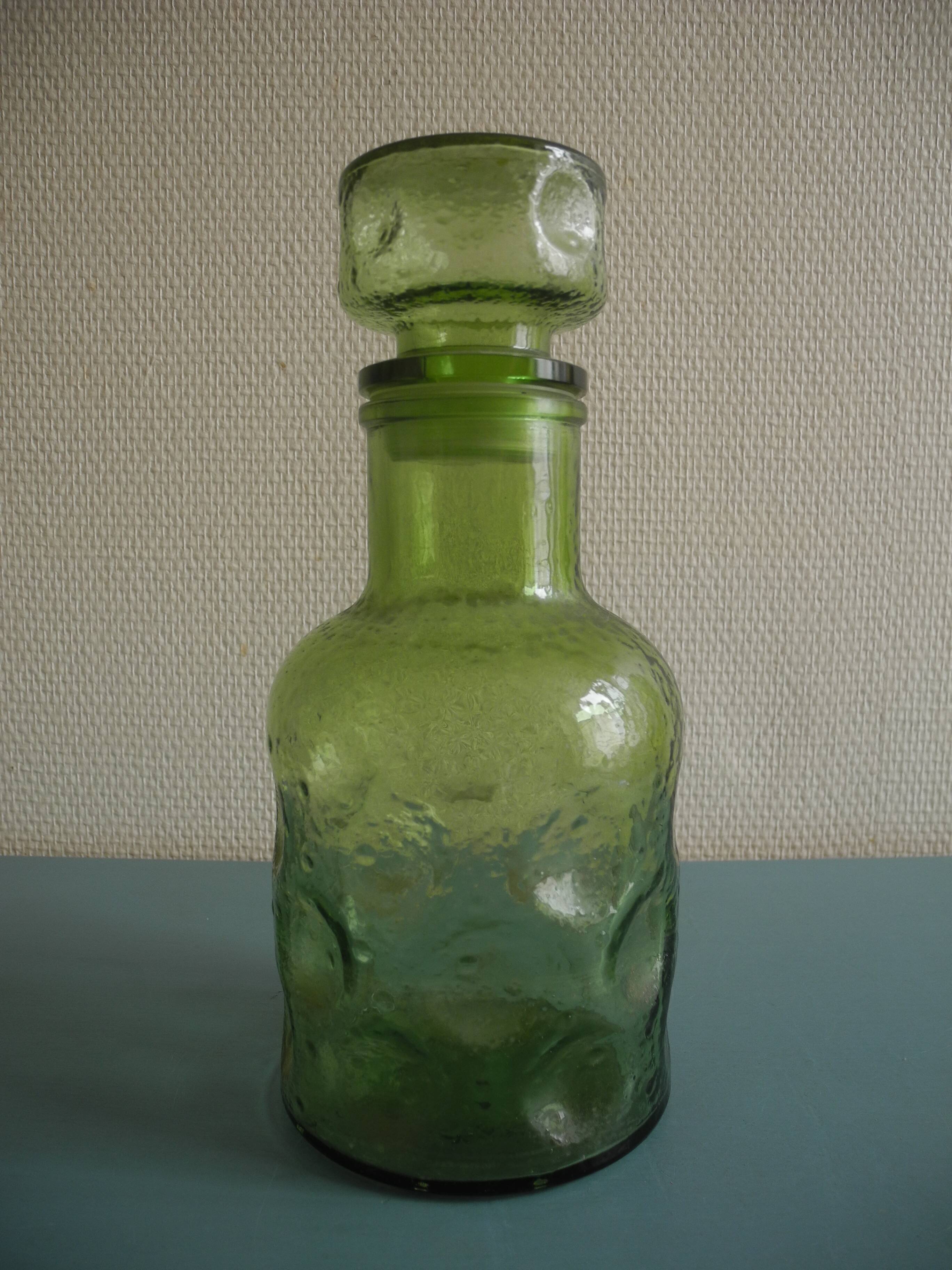 old carafe vintage bottle 70s