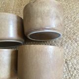 Series of 4 cups of sandstone
