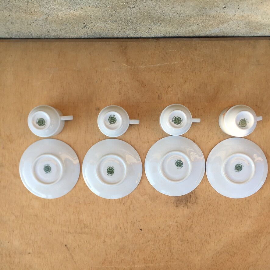 Porcelain coffee service "ANCAP" made in Italy