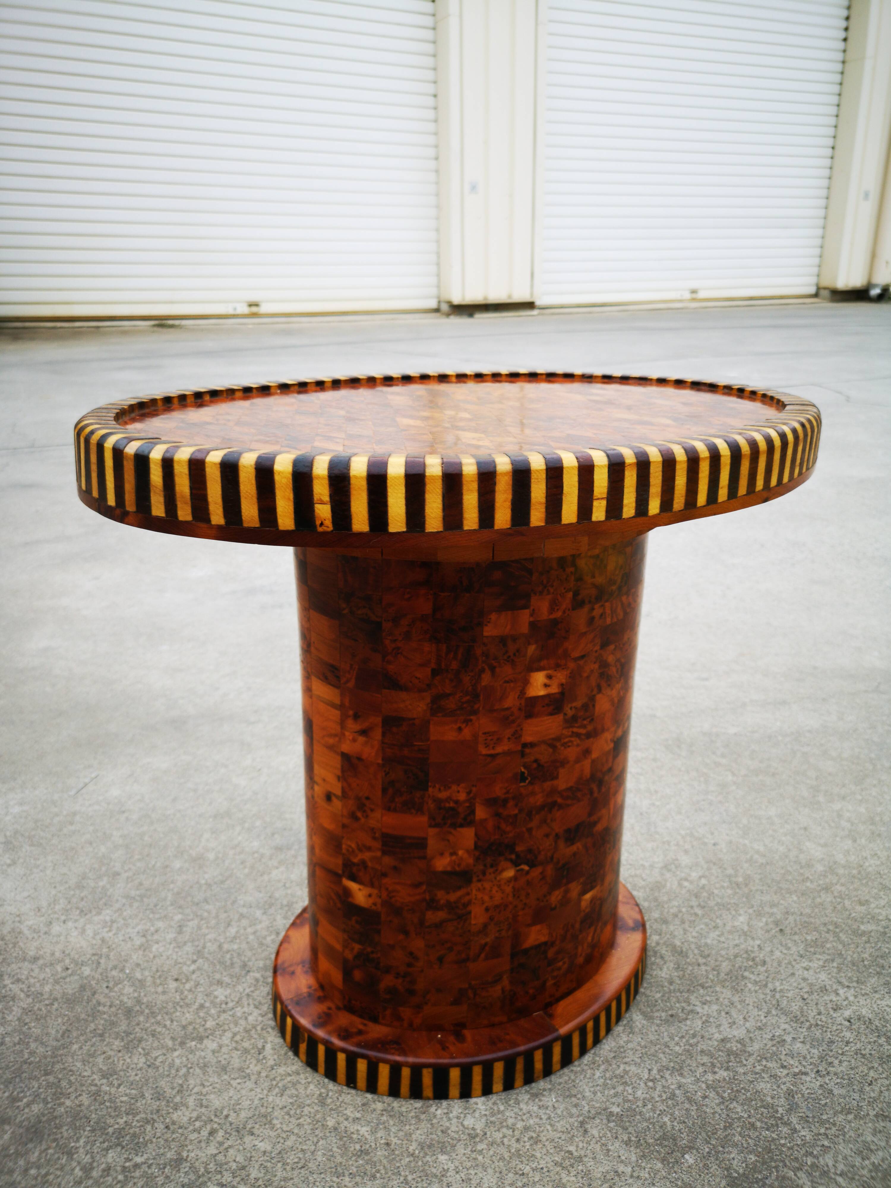 Side table in marquetry