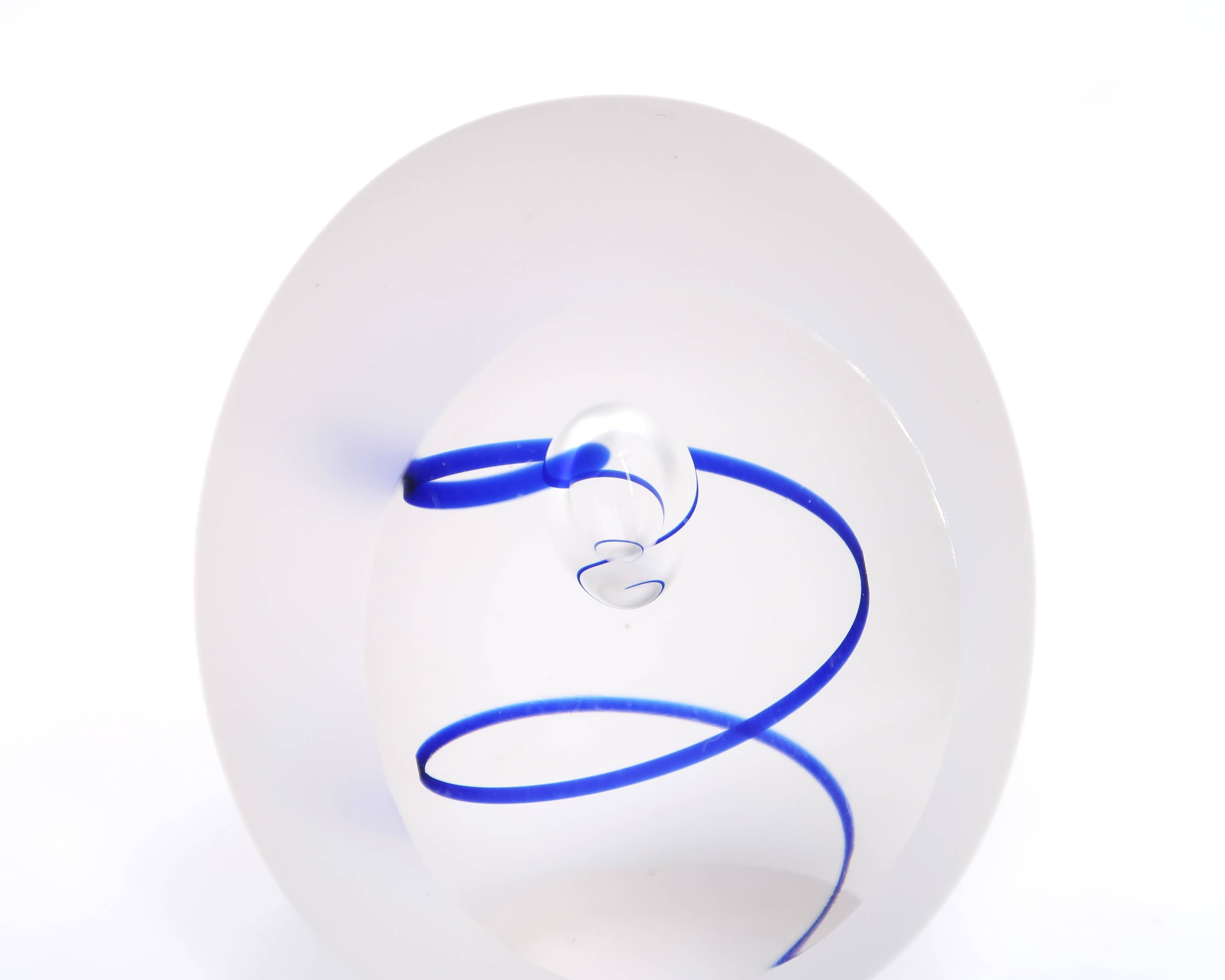 Sculpture scandinave suédoise en verre, années 90