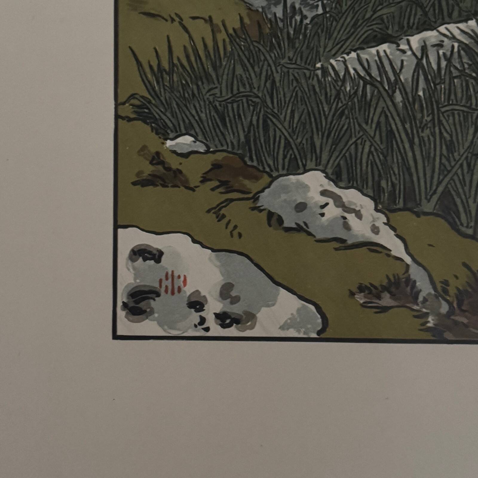 Lithograph by Henri Rivière Stream at Lopérec