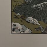 Lithograph by Henri Rivière Stream at Lopérec