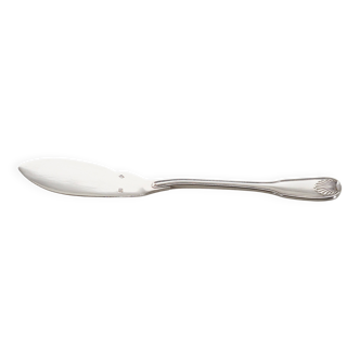 Butter knife, silver-plated metal.