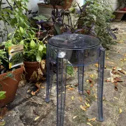 Tabouret bas Charles Ghost  Kartell Philippe Stark