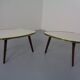 Mid-Century German Tripod Flower Side Tables, 1960s, Set of 2