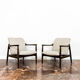 Pair of restored vintage GFM-64 armchairs by Edmund Homa, 1960s