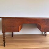 19th century Louis Philippe bureau plat in solid gilded oak