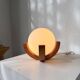 1980s pin support ball desk lamp