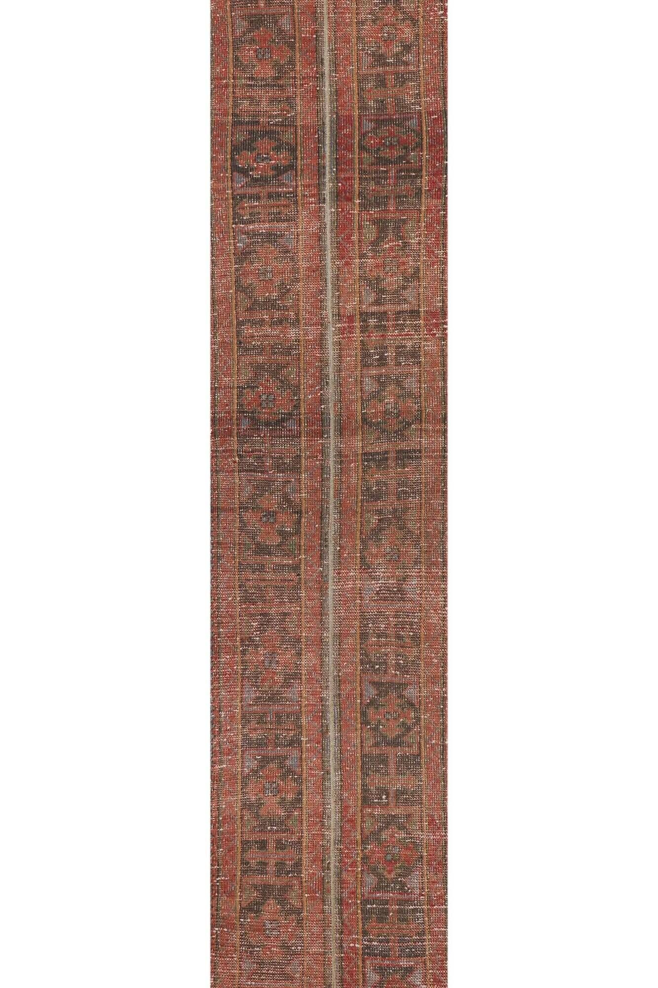 Vintage Turkish hallway rug 56x686 cm