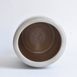 Old large glazed stoneware pot - Mustard L'Impériale.