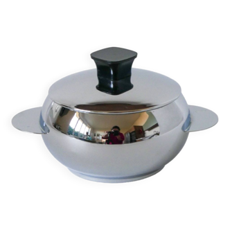 Small sugar bowl / stainless steel box Design 1970