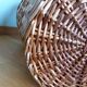 Wicker laundry basket