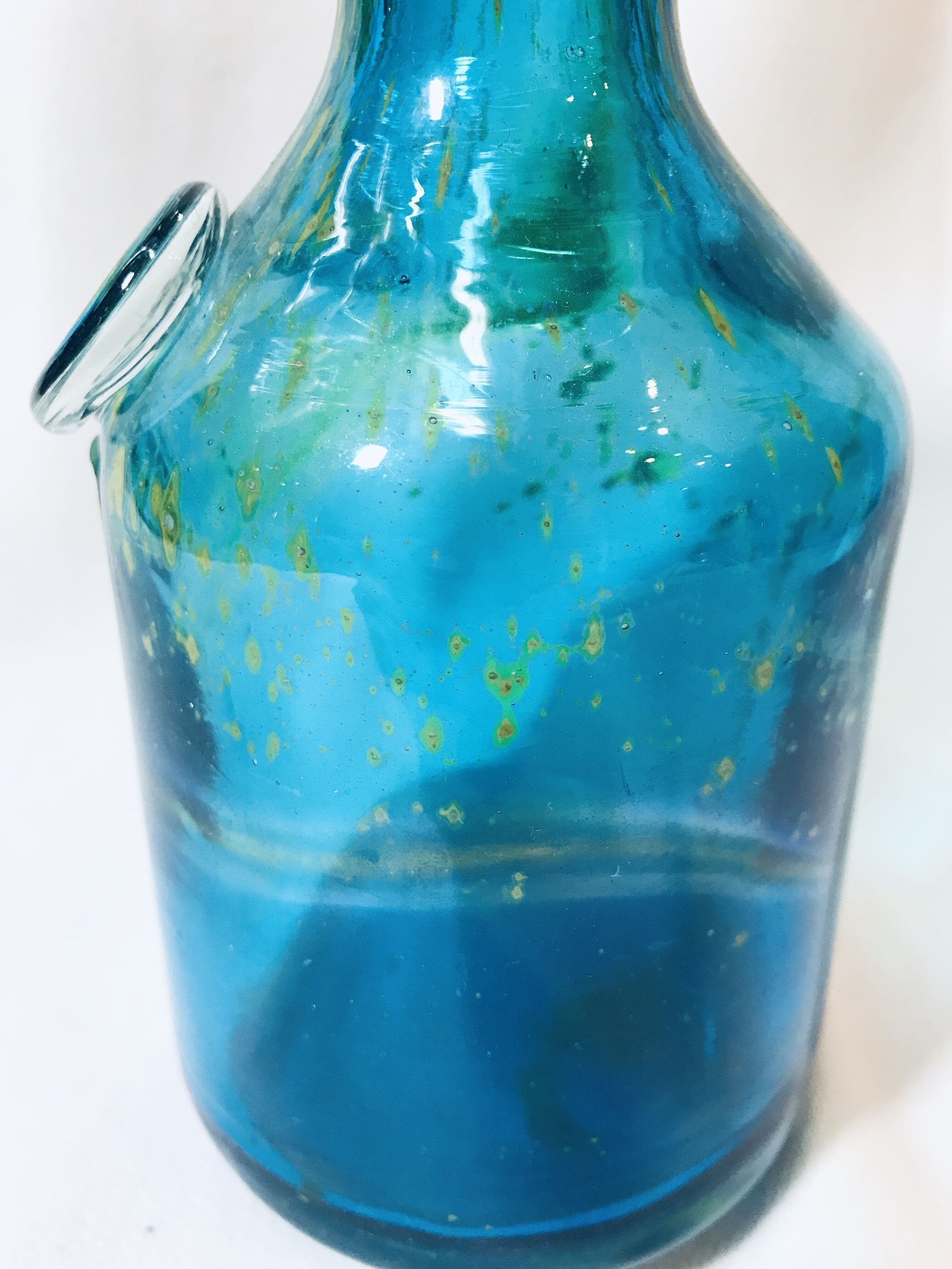 Medina Glass Vase, Art Glass, Malta, Hand Made