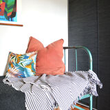 Lit d'appoint métallique pliable