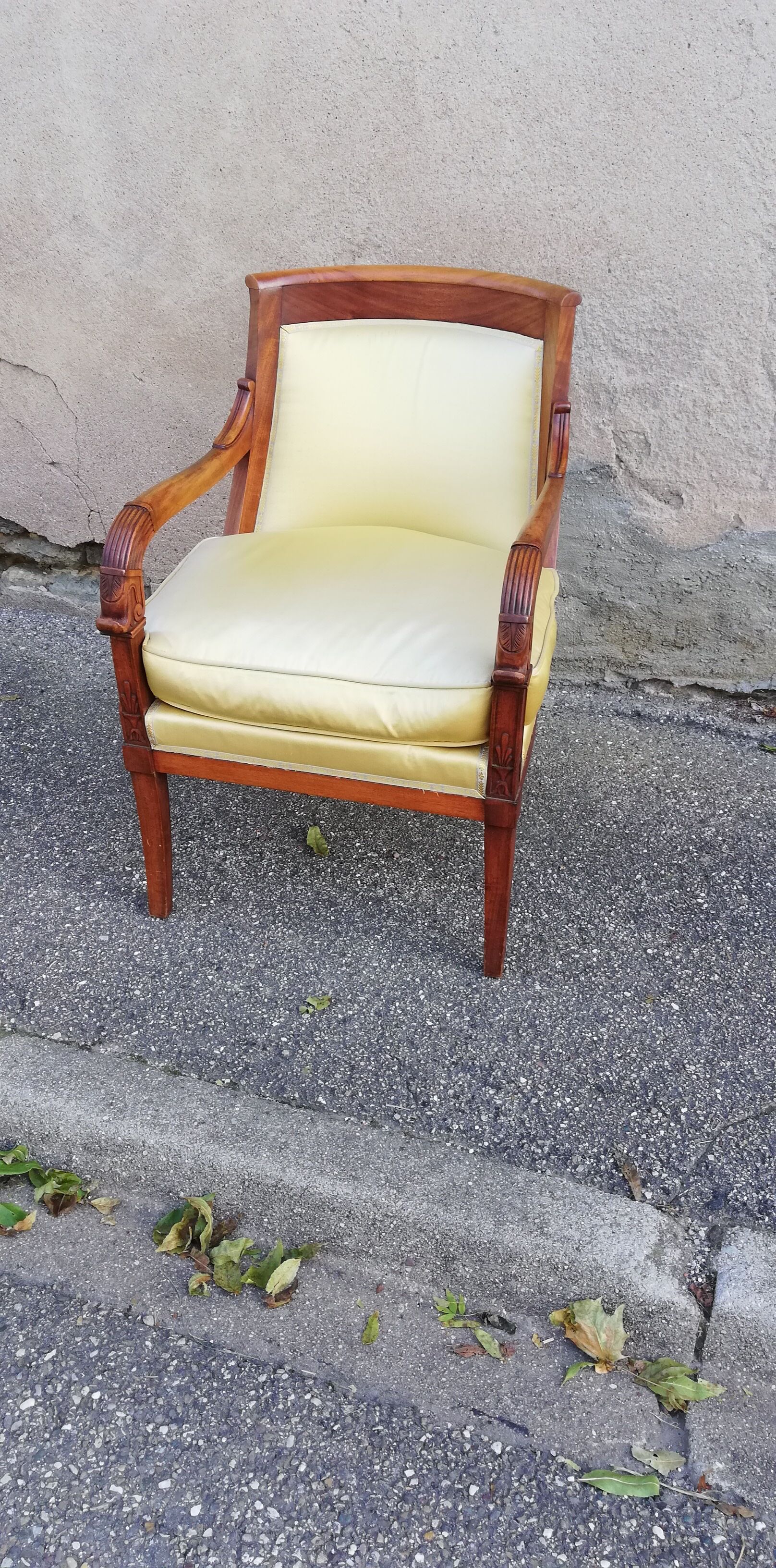 Armchair empire walnut
