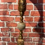 Floor lamp brass and marble