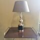 Vintage lamp 70 steel and leather