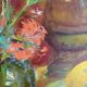 Old oil painting still life