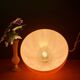 Vintage orange glass pendant globe