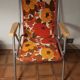Vintage folding armchair