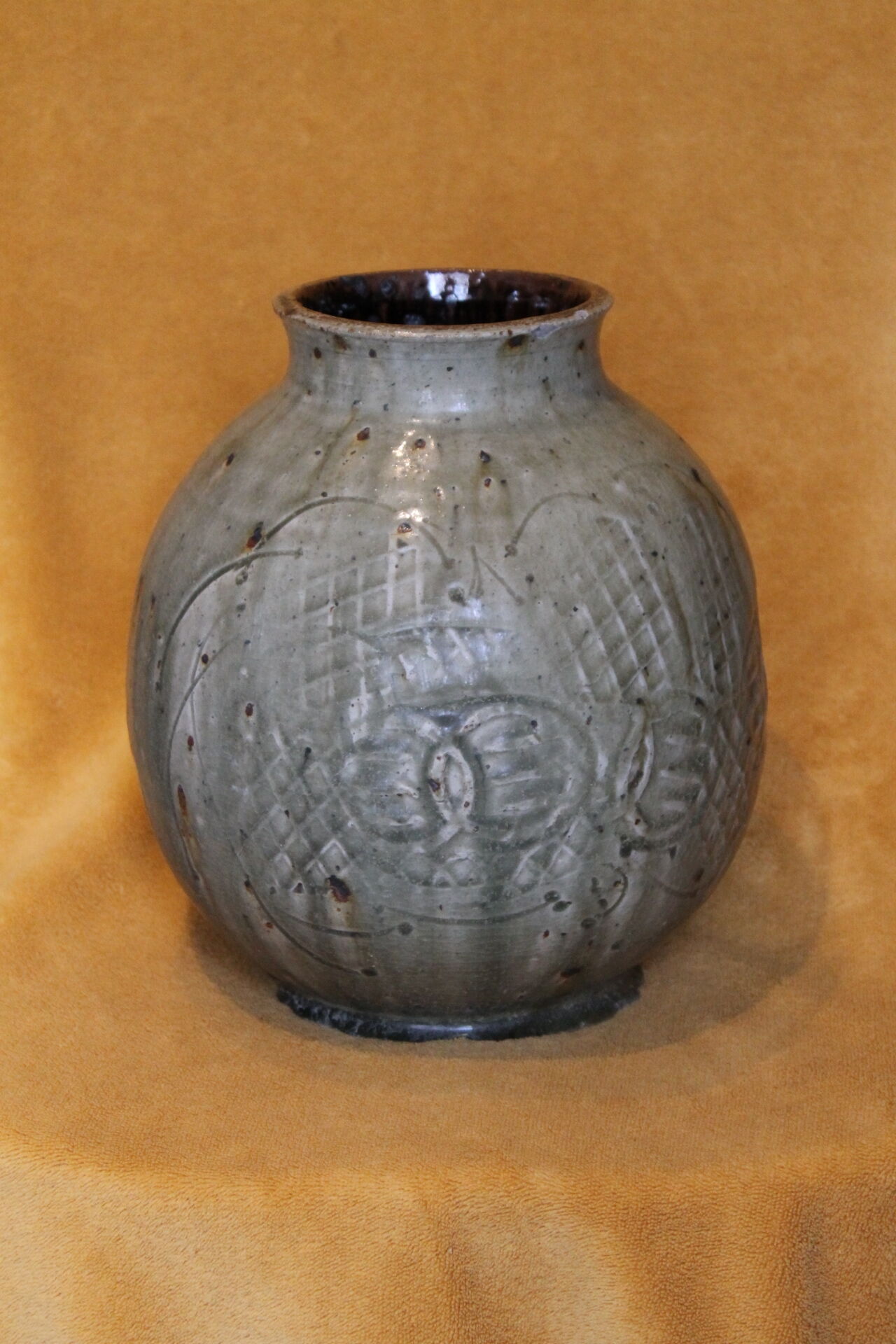 Ceramic vase signed Jean-claude Seris