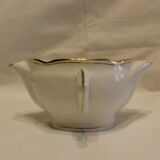 Gravy boat double beak porcelain of vierzon