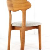 Lot de 6 chaises design danoises Juul Kristensen en teck