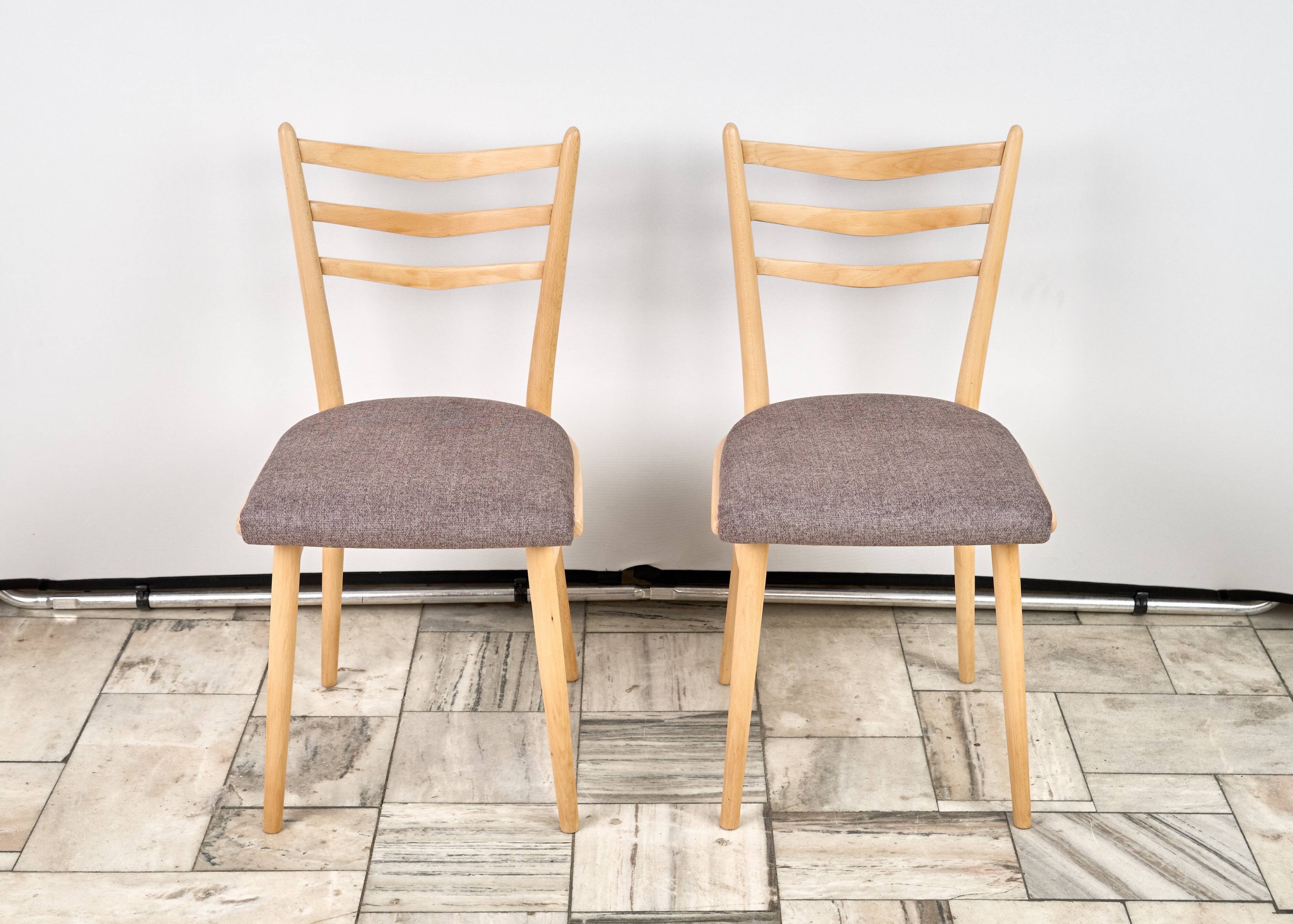Set of 4 Wooden Chairs JITONA, 1960s, Czechoslovakia