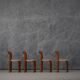 Vintage Hay Rey dining chairs by Bruno Rey for Kush Co, Switzerland 1970s set of 4