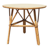 Rattan coffee table with oval top