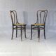 2 Kohn chairs no. 48 by Kohn 1890, not Thonet bistro - caned -