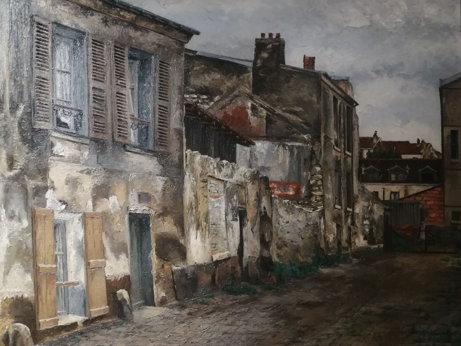 Painting rue de Paris by Germain Delatousche
