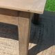 Large restored antique coffee table in solid oak.