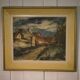 Painting The Village Lane reproduction 1960’s