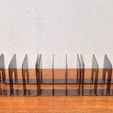 Mid-century Swedish space age magazine and vinyl rack by Sven-Eric Juhlin for Gustavsberg, 1960s, set of 5.