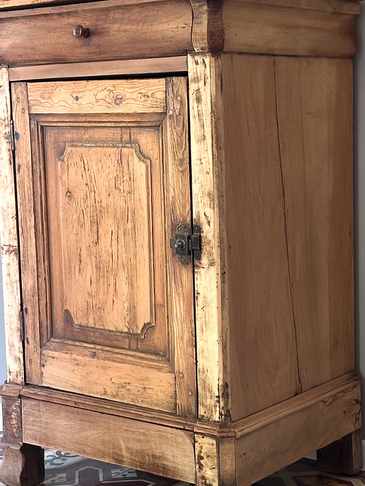 Raw wood sideboard