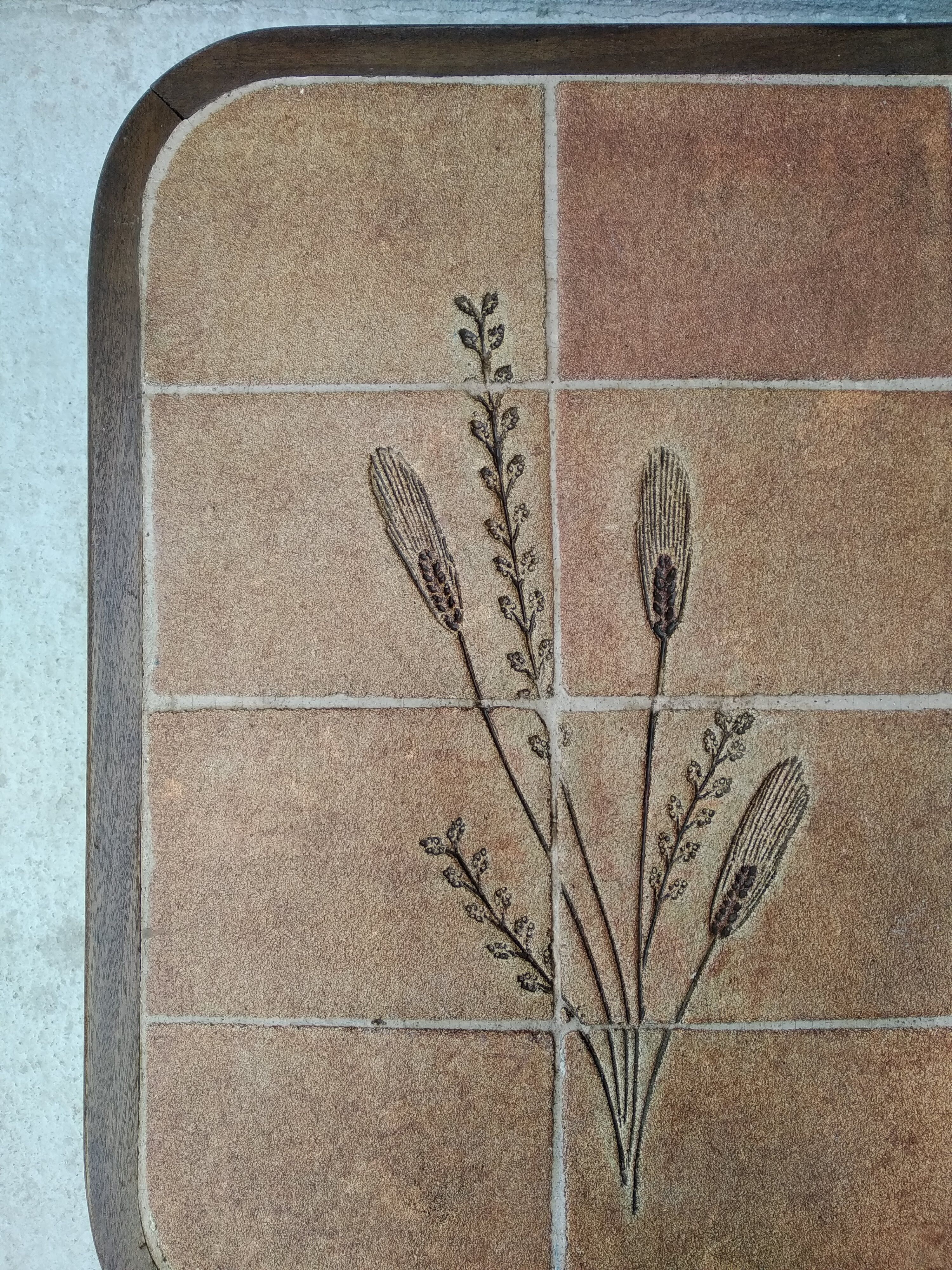 Ceramic coffee table Vallauris Barrois