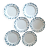 6 Kléber Lunéville pattern plates