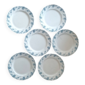 6 assiettes modèle Kléber Lunéville