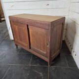 Antique oak sideboard with sliding doors