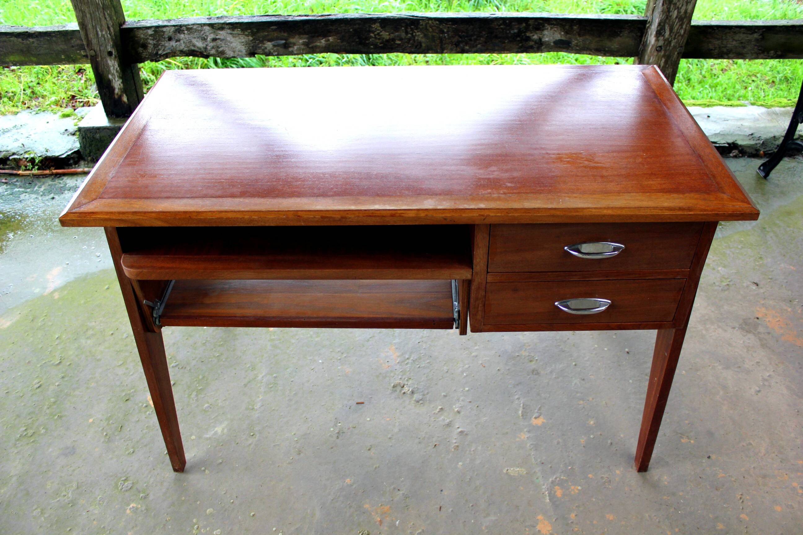 Scandinavian teak desk from the 60s, vintage design