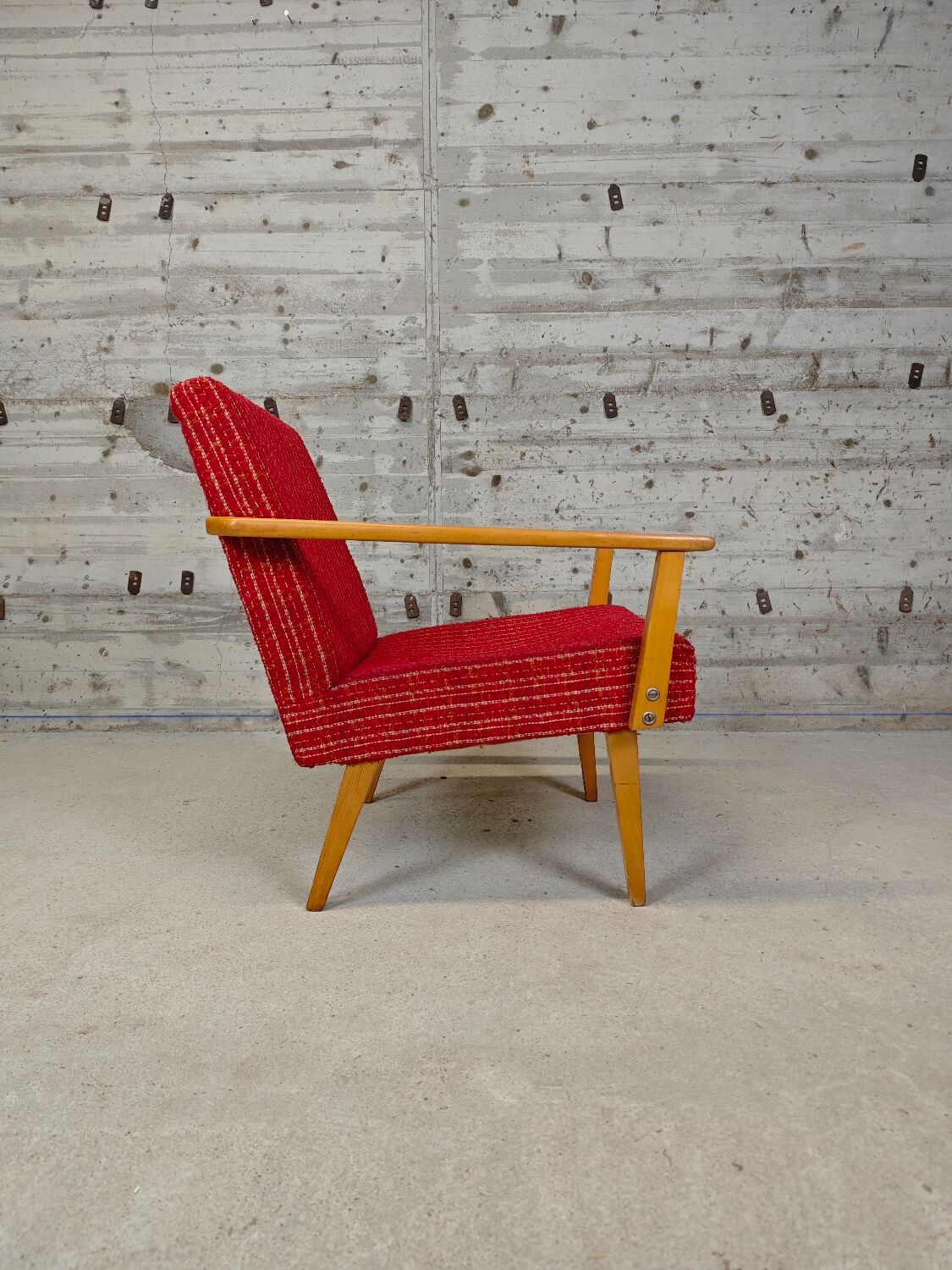 Vintage red armchair