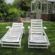 Paire de chaises longues d'extérieur Riviera par le fabricant français Triconfort Mid-Century
